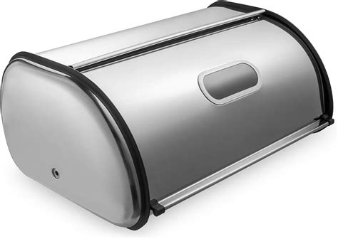 extra large stainless steel bread box|brushed stainless steel bread box.